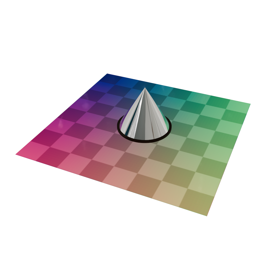 Conic mirror view